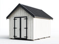 Gartenhäuser Holz 300x250x250 cm - Weiß-Schwarz - modernes Gartenhaus mit Doppeltür