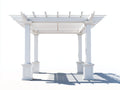 Pavillon Holzpavillon 400x300x250 cm Weiß Klassisches Design
