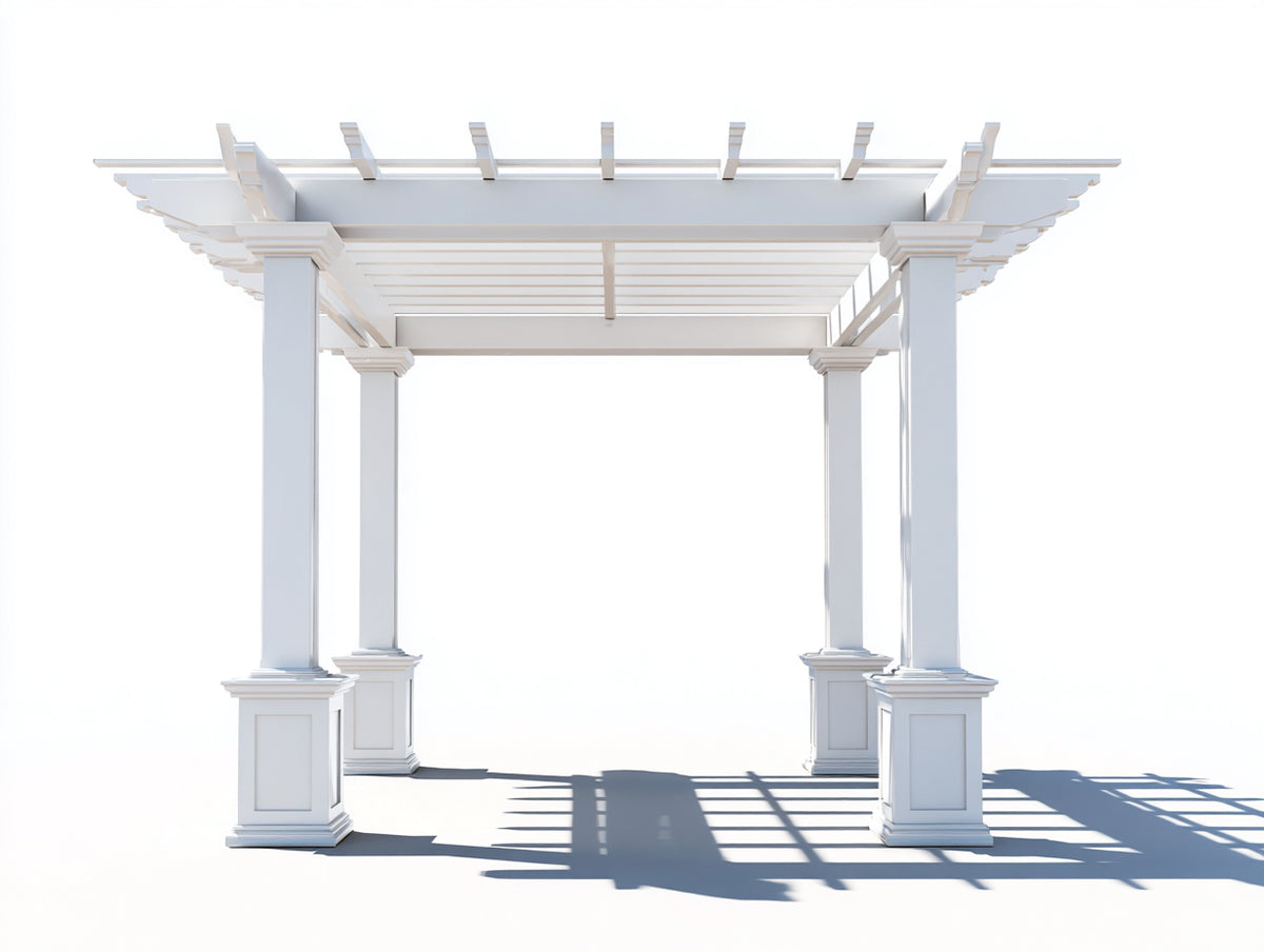 Pavillon Holzpavillon 400x300x250 cm Weiß Klassisches Design