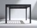 Pavillon 300x300x250 cm Aluminium Gartenpavillon mit Lamellendach Modernes Design in Anthrazit