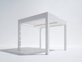 Pavillon Aluminium 300x300x250 cm - Weiß - modernes Design für Garten und Terrasse