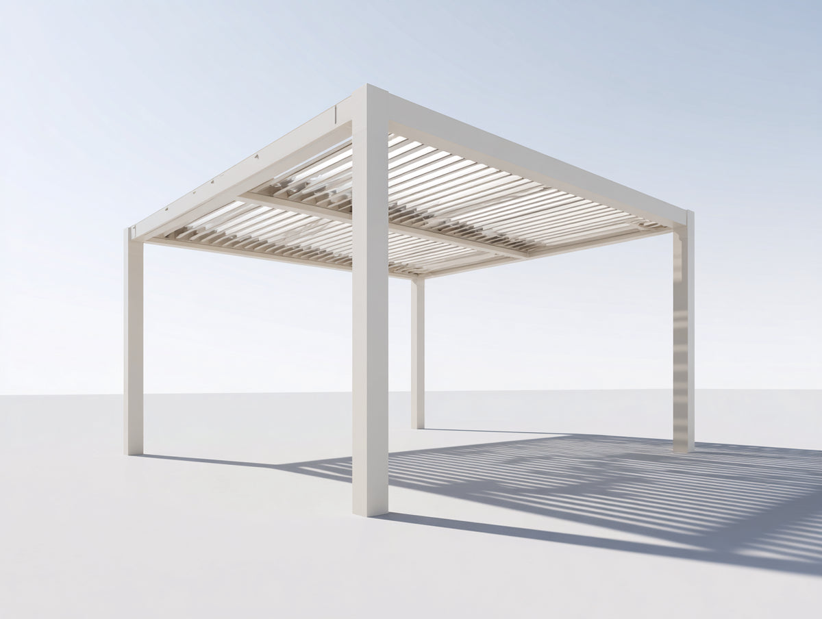 Pavillon 300x300x250 cm Holz Weiß Modernes Gartenpavillon für Terrasse und Garten