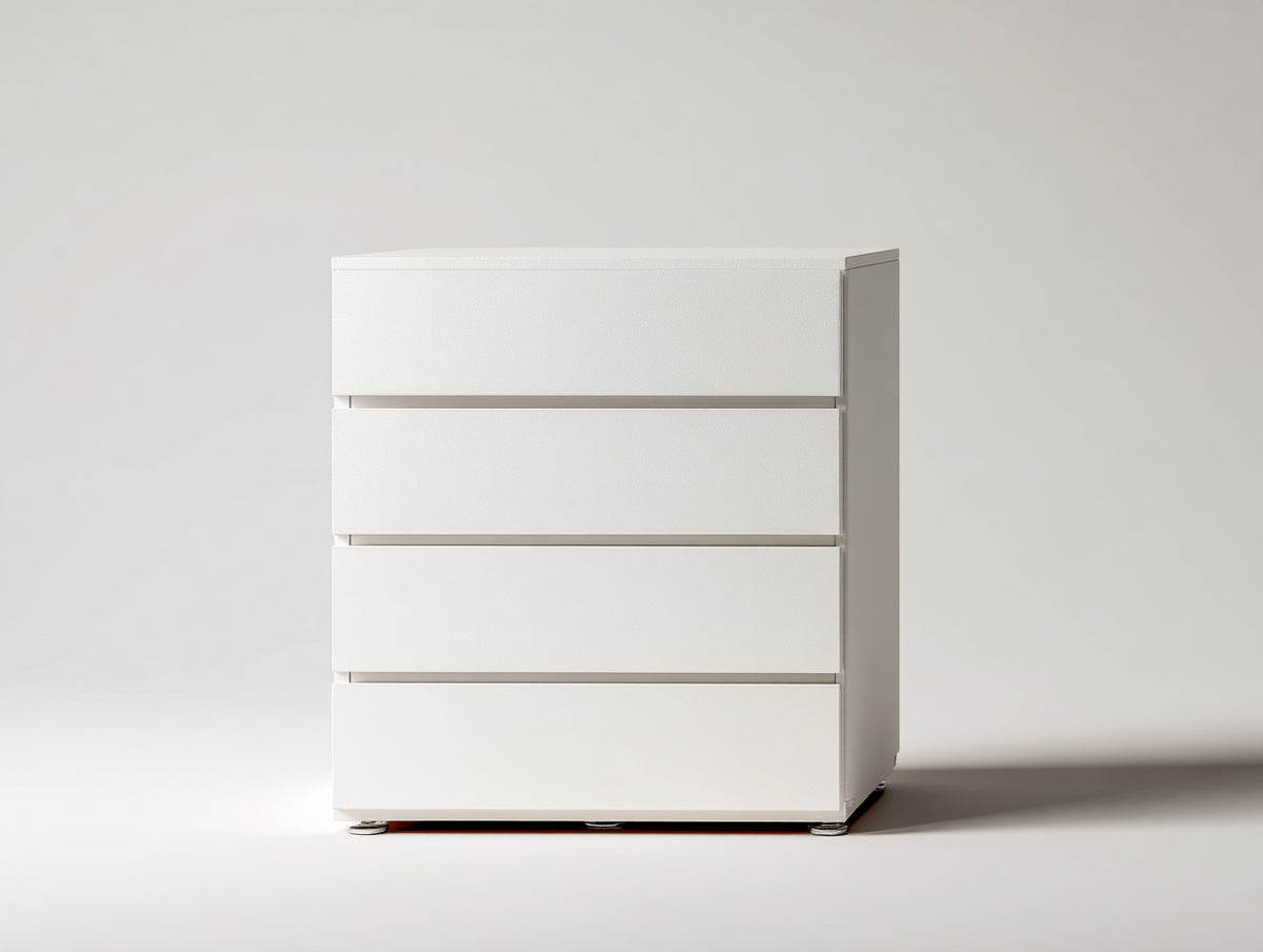 Kommode mit Schubladen 60x35x80 cm MDF Weiß Modernes Design