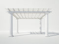 Pavillon 400x300x250 cm Holz Weiß Modernes Gartenpavillon für Terrasse und Garten