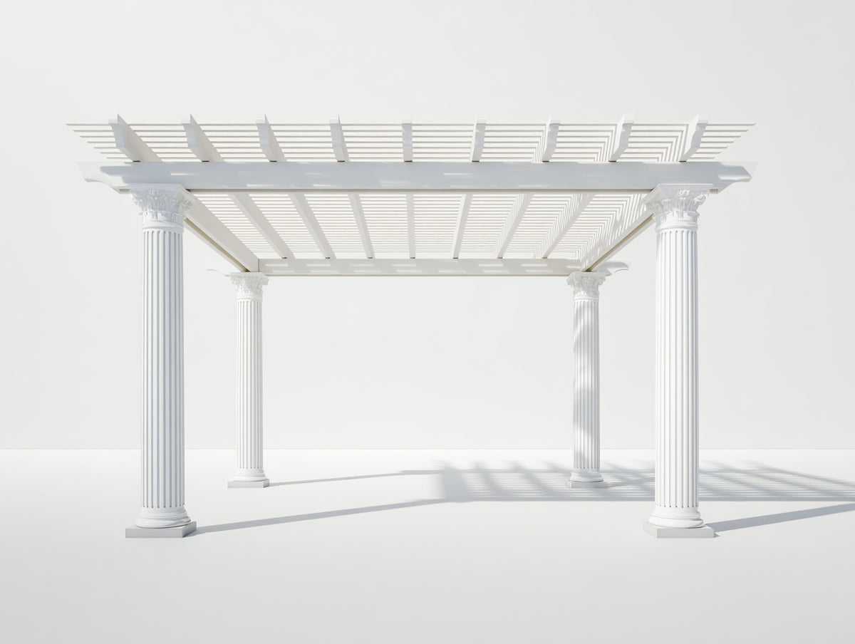 Pavillon 400x300x250 cm Holz Weiß Modernes Gartenpavillon für Terrasse und Garten