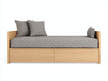 Schlafsofa mit Stauraum 200x90x80 cm Eiche Grau Modernes Design